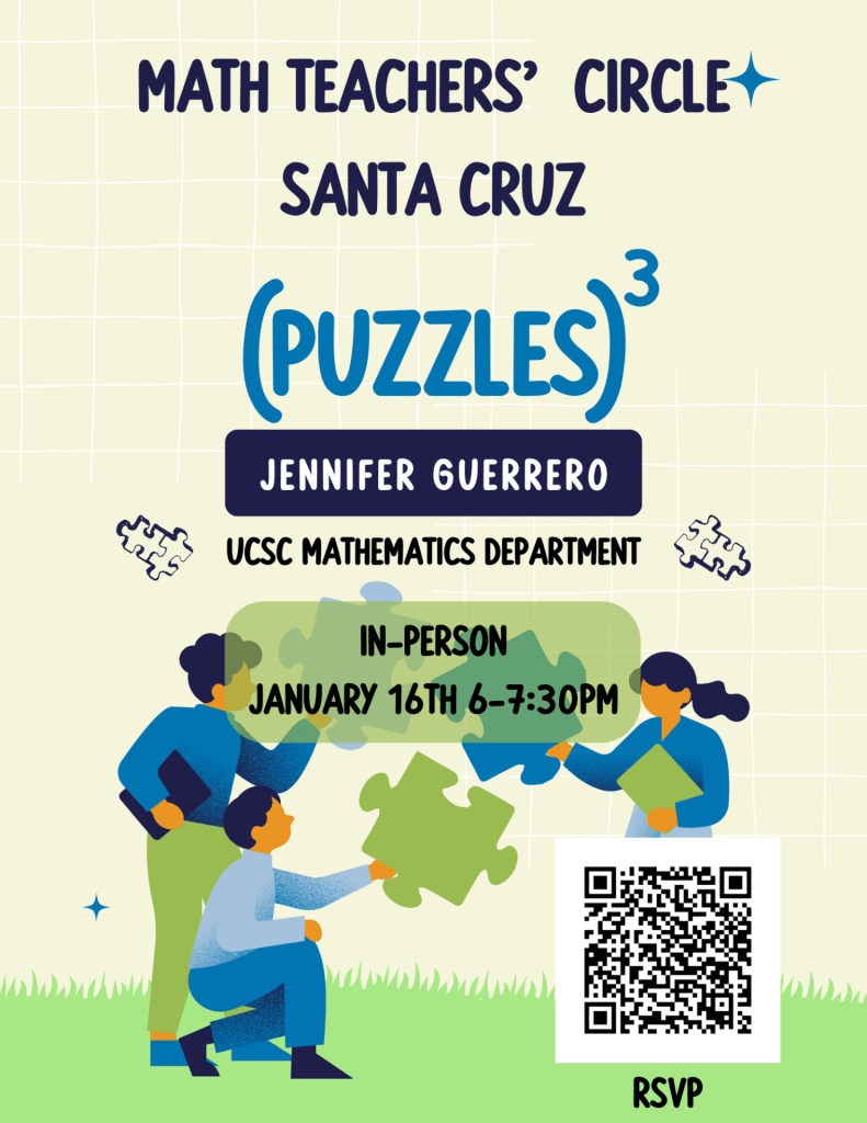 Flyer for Math Teachers Circle Jan 24